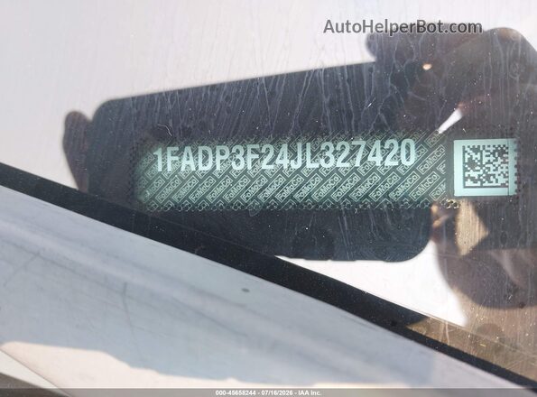1FADP3F24JL327420 2018 FORD FOCUS Blue Вид підкапотного простору