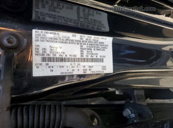 1FADP3F25FL334562 2015 FORD FOCUS Black ძრავის განყოფილების ხედი