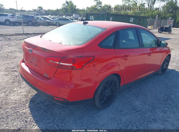 1FADP3F25GL267334 2016 FORD FOCUS Red Задня права чверть