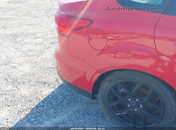 1FADP3F25GL267334 2016 FORD FOCUS Red Вид щитка приладів