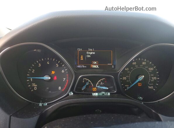 1FADP3F25GL305564 2016 FORD FOCUS Tan Вид щитка приладів