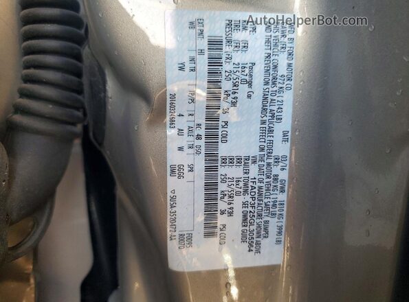 1FADP3F25GL305564 2016 FORD FOCUS Tan Вид підкапотного простору