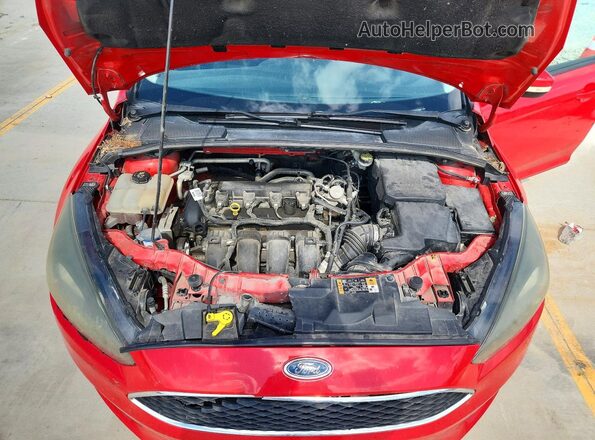 1FADP3F25GL319920 2016 FORD FOCUS Красный Вид задней части салона