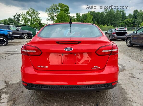 1FADP3F25GL325362 2016 FORD FOCUS Красный Вид сзади