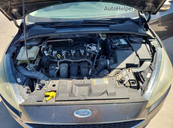 1FADP3F25GL334837 2016 FORD FOCUS Серый Вид задней части салона