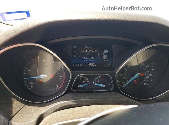 1FADP3F25HL292154 2017 FORD FOCUS Gray 