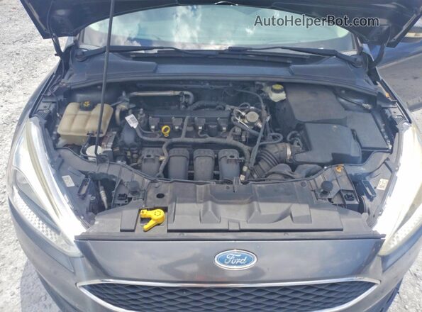 1FADP3F25HL302195 2017 FORD FOCUS Gray Rear interior view
