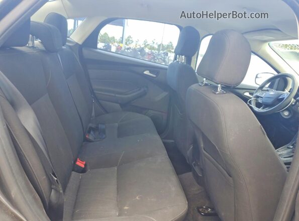 1FADP3F25HL302195 2017 FORD FOCUS Gray Rear seats view