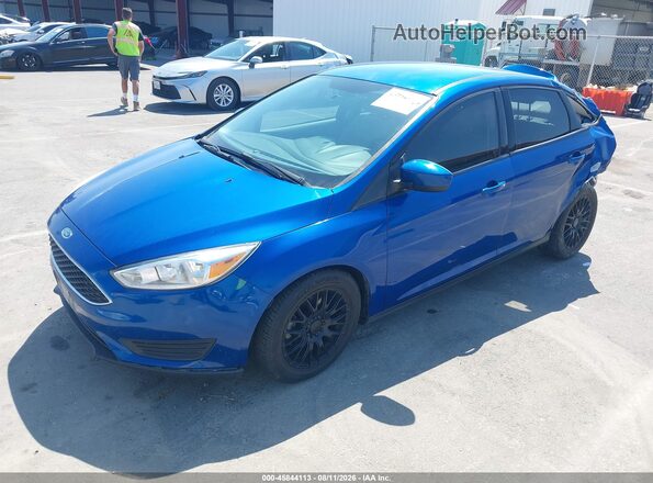 1FADP3F25JL231876 2018 FORD FOCUS Blue წინა მარცხენა ხედი სამი მეოთხედიდან