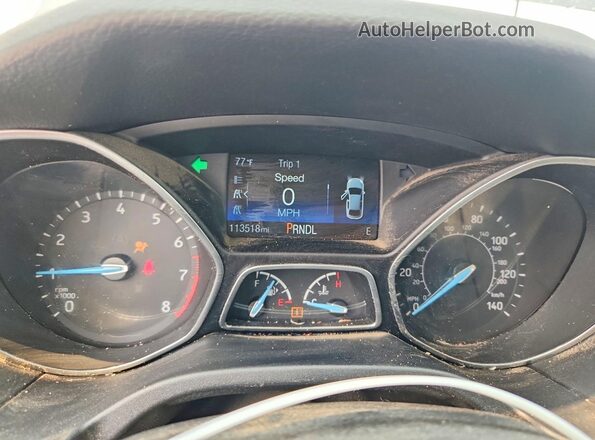 1FADP3F25JL292399 2018 FORD FOCUS Gray Widok zestawu wskaźników