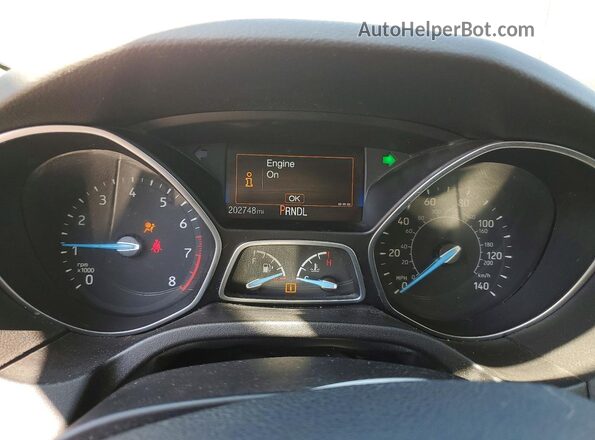 1FADP3F26GL292937 2016 FORD FOCUS Silver Вид щитка приладів