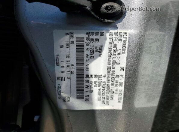 1FADP3F26GL292937 2016 FORD FOCUS Silver Вид підкапотного простору