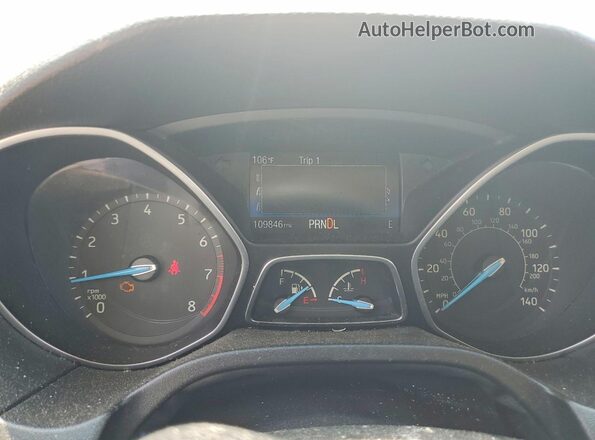 1FADP3F26GL327654 2016 FORD FOCUS Black Սարքավորումների վահանակի տեսք