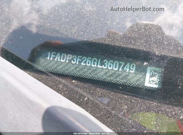 1FADP3F26GL360749 2016 FORD FOCUS Gray Widok komory silnika
