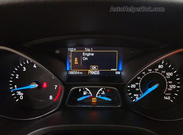 1FADP3F26GL361206 2016 FORD FOCUS Silver Vista del cuadro de instrumentos