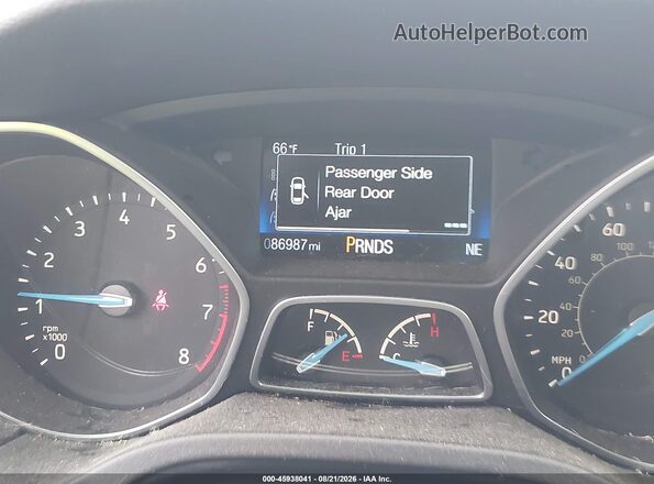 1FADP3F26GL397834 2016 FORD FOCUS Серый Вид задних сидений