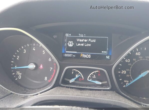 1FADP3F26GL397834 2016 FORD FOCUS Серый Вид щитка приборов