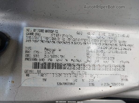 1FADP3F26HL339823 2017 FORD FOCUS Silver ძრავის განყოფილების ხედი