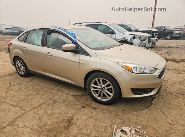 1FADP3F26JL301837 2018 FORD FOCUS Gold Delantero derecho