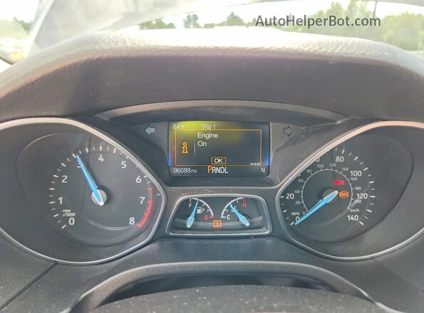 1FADP3F27GL200539 2016 FORD FOCUS Gray Widok zestawu wskaźników