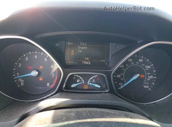1FADP3F27GL268646 2016 FORD FOCUS Silver Widok zestawu wskaźników