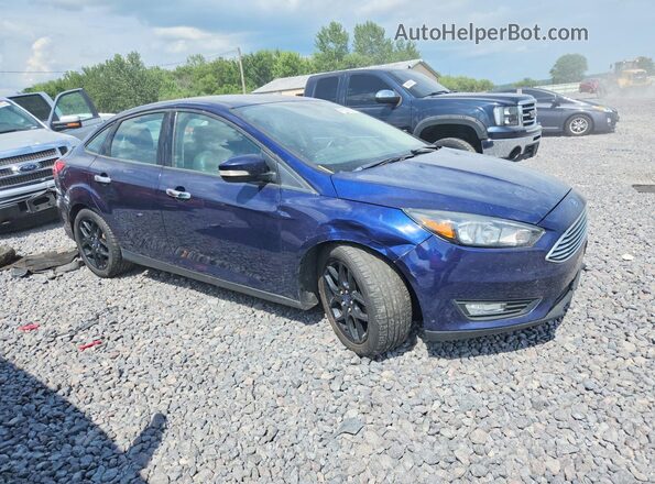 1FADP3F27GL291571 2016 FORD FOCUS Blue Delantero derecho