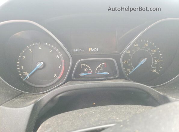 1FADP3F27GL395221 2016 FORD FOCUS Silver Вид щитка приладів