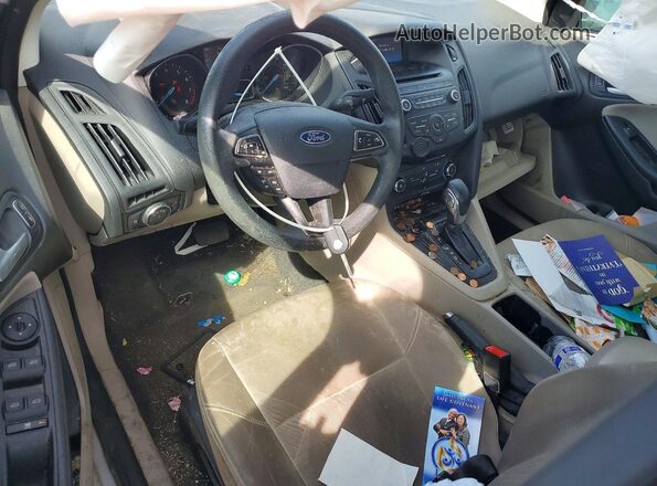 1FADP3F27HL225250 2017 FORD FOCUS Серебряный Вид панели приборов