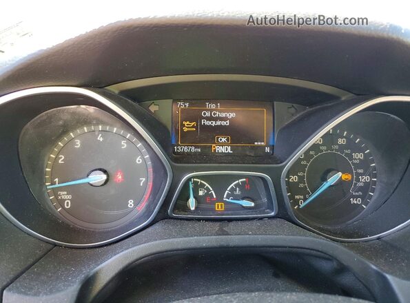 1FADP3F27JL202024 2018 FORD FOCUS Black Instrument cluster view