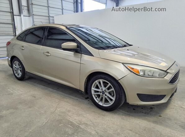 1FADP3F27JL204050 2018 FORD FOCUS Gold Delantero derecho
