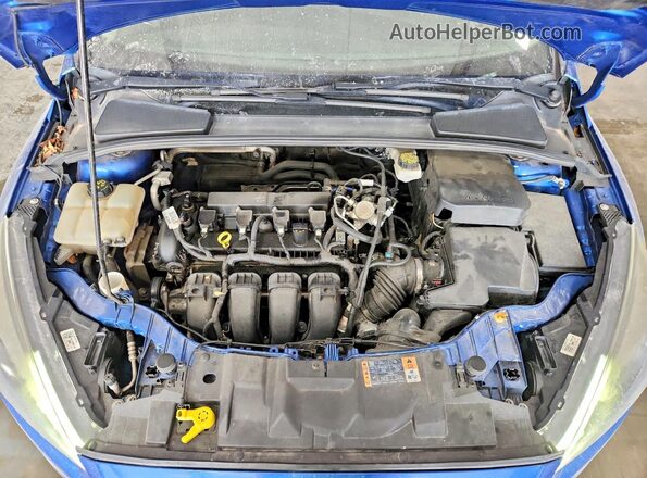 1FADP3F27JL211158 2018 FORD FOCUS Blue უკანა სალონის ხედი