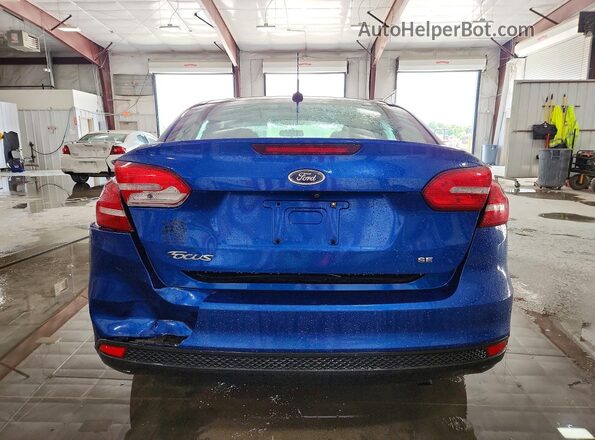 1FADP3F27JL211158 2018 FORD FOCUS Blue უკანა ხედი