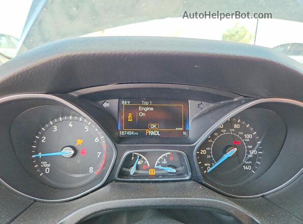 1FADP3F27JL260294 2018 FORD FOCUS Black Вид щитка приладів