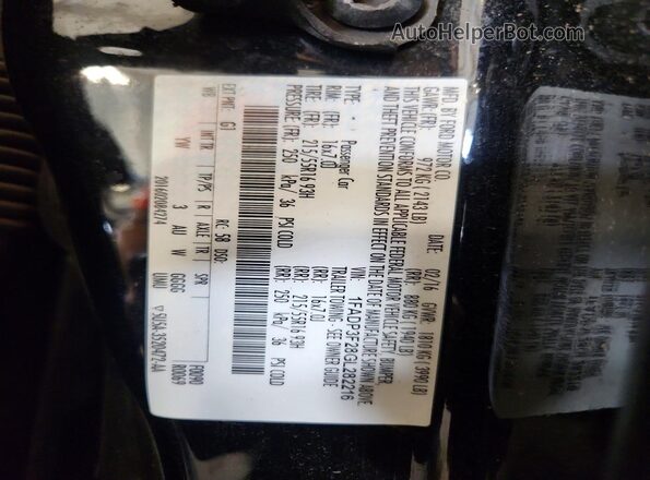 1FADP3F28GL282216 2016 FORD FOCUS Черный Вид подкапотного пространства