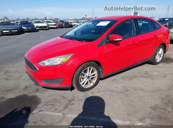 1FADP3F28GL337683 2016 FORD FOCUS Red Առջևի ձախ երեք քառորդ տեսարան