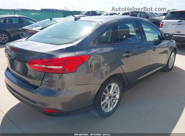 1FADP3F28GL346285 2016 FORD FOCUS Серый Задняя правая четверть