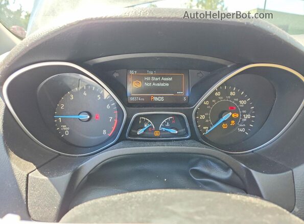 1FADP3F28GL347016 2016 FORD FOCUS Charcoal ხელსაწყოთა პანელის ხედი