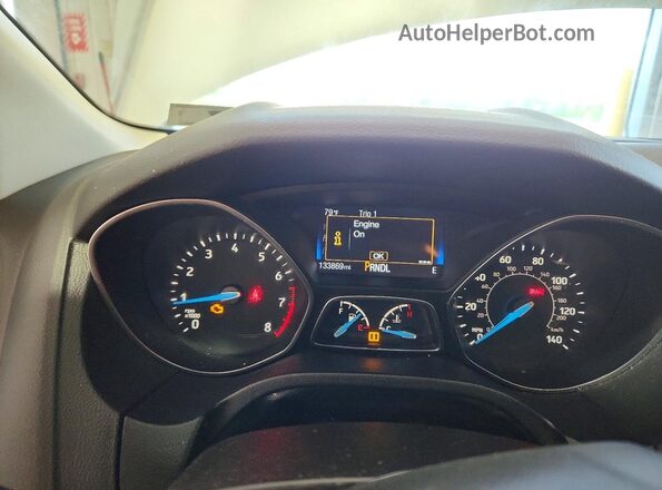 1FADP3F28JL203795 2018 FORD FOCUS Silver Սարքավորումների վահանակի տեսք