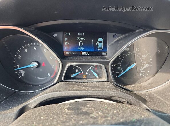 1FADP3F28JL290890 2018 FORD FOCUS Silver Instrument cluster view