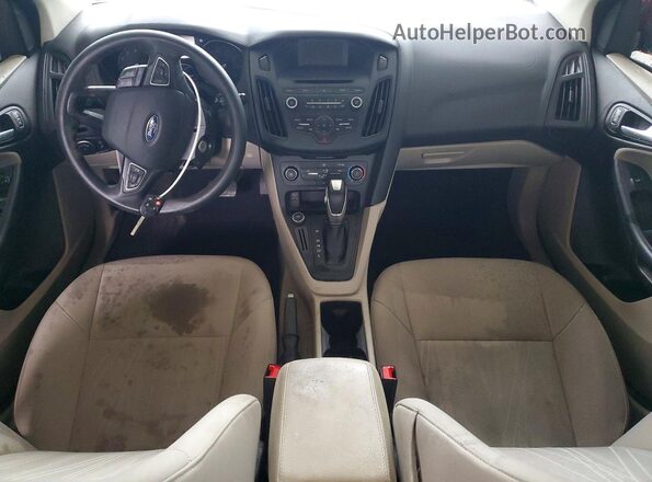 1FADP3F29GL236877 2016 FORD FOCUS Burgundy Widok deski rozdzielczej