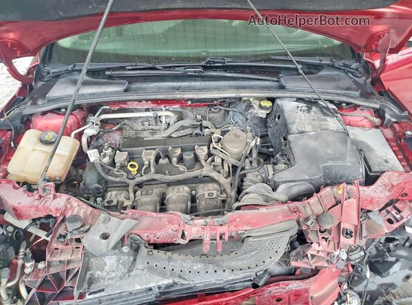 1FADP3F29GL236877 2016 FORD FOCUS Burgundy Widok wnętrza z tyłu