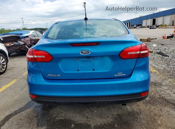 1FADP3F29GL398296 2016 FORD FOCUS Blue Rear view
