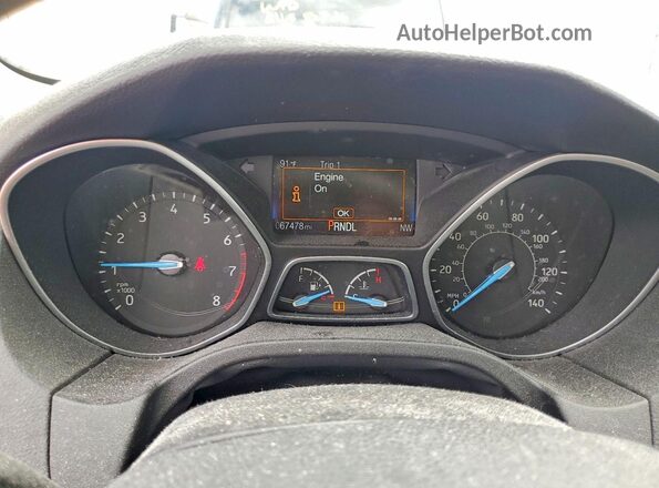 1FADP3F29GL398296 2016 FORD FOCUS Blue Instrument cluster view