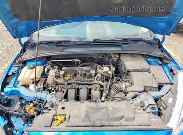 1FADP3F29GL398296 2016 FORD FOCUS Blue Rear interior view