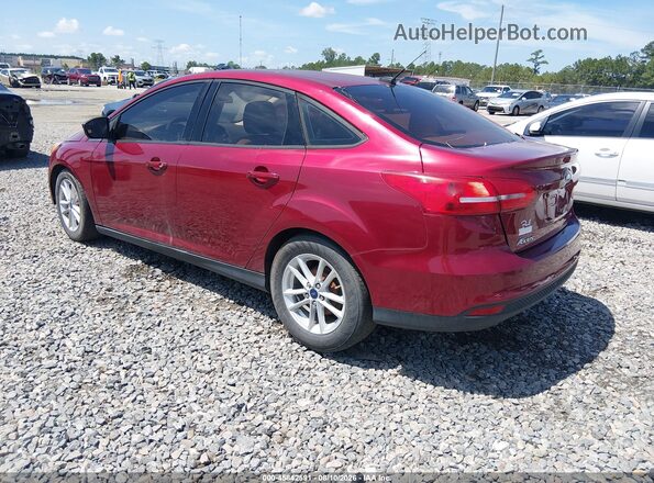 1FADP3F29HL229204 2017 FORD FOCUS Red Tył lewy