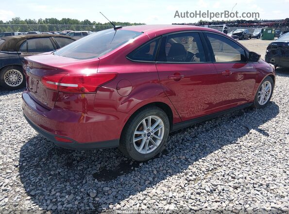 1FADP3F29HL229204 2017 FORD FOCUS Red Tył prawy