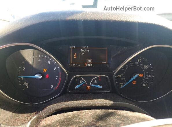 1FADP3F29JL265917 2018 FORD FOCUS Black Widok zestawu wskaźników