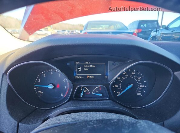 1FADP3F29JL276030 2018 FORD FOCUS Red Instrument cluster view