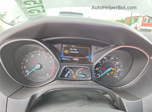 1FADP3F29JL300617 2018 FORD FOCUS Gray Widok zestawu wskaźników
