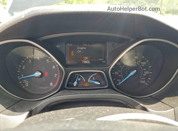 1FADP3F29JL328255 2018 FORD FOCUS Black ხელსაწყოთა პანელის ხედი